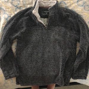 Charcoal Gray True Grit Pullover